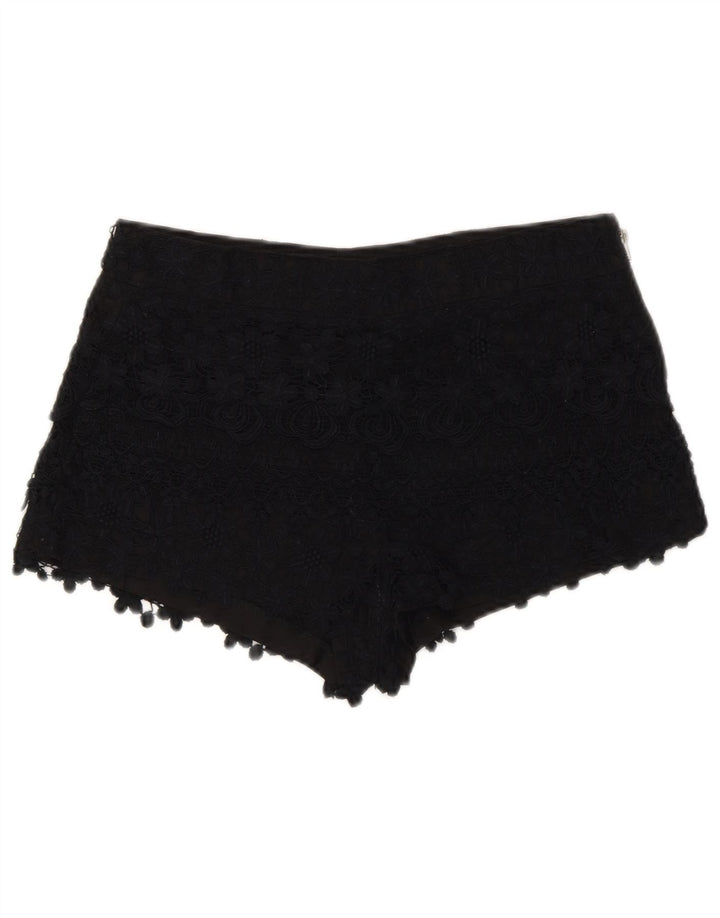 Zara Hot Pants til kvinder XS W24 Sort blomster