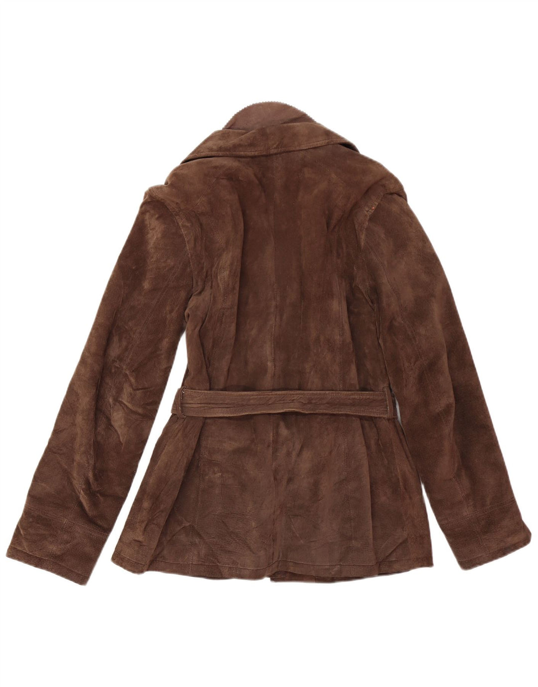 VINTAGE ruskindsjakke til kvinder EU 42 Stor brunt læder