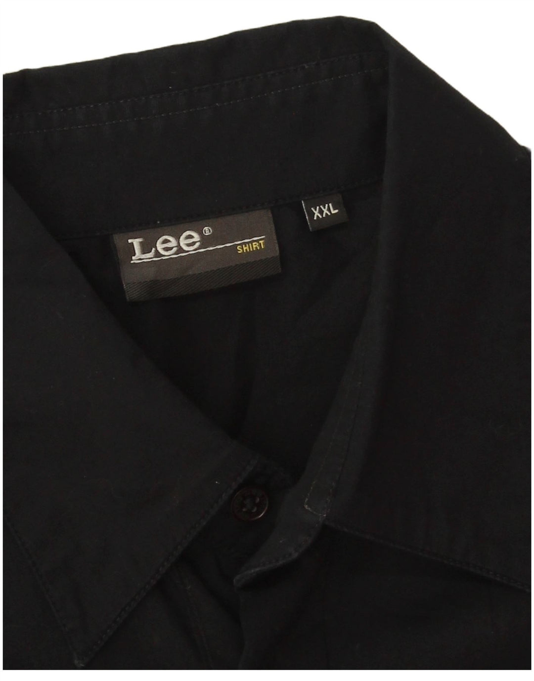 Lee Kortærmet Herreskjorte 2XL Sort Bomuld