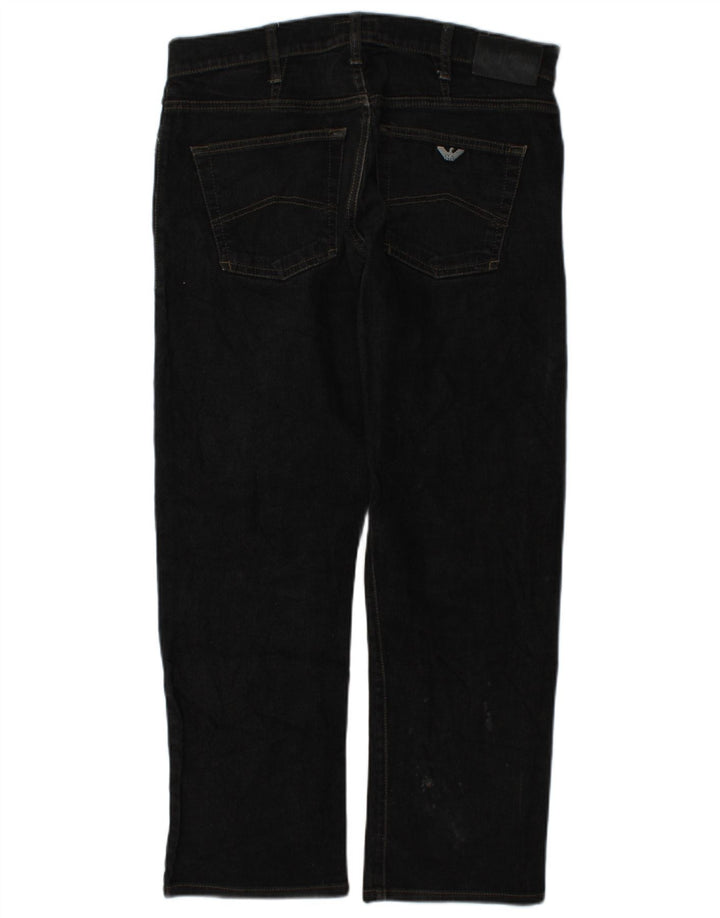 Armani Herre Zathan Straight Jeans W33 L28 Grå Bomuld