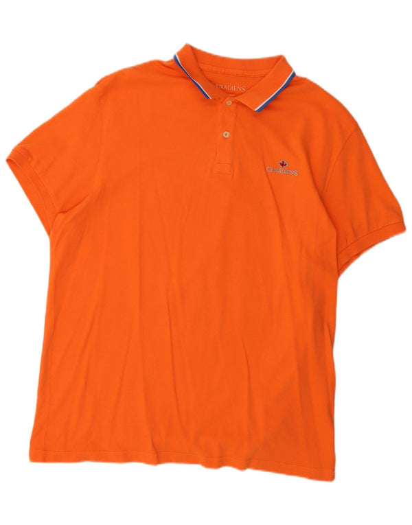 CANADIENS Poloshirt til mænd IT 56 2XL Orange Bomuld