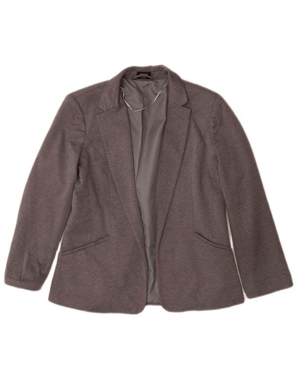 Oasis Womens Open Blazer Jacket UK 12 Medium Grey Polyester