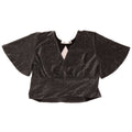 TERRANOVA Womens Crop Blouse Top UK 6 XS Grey Polyester