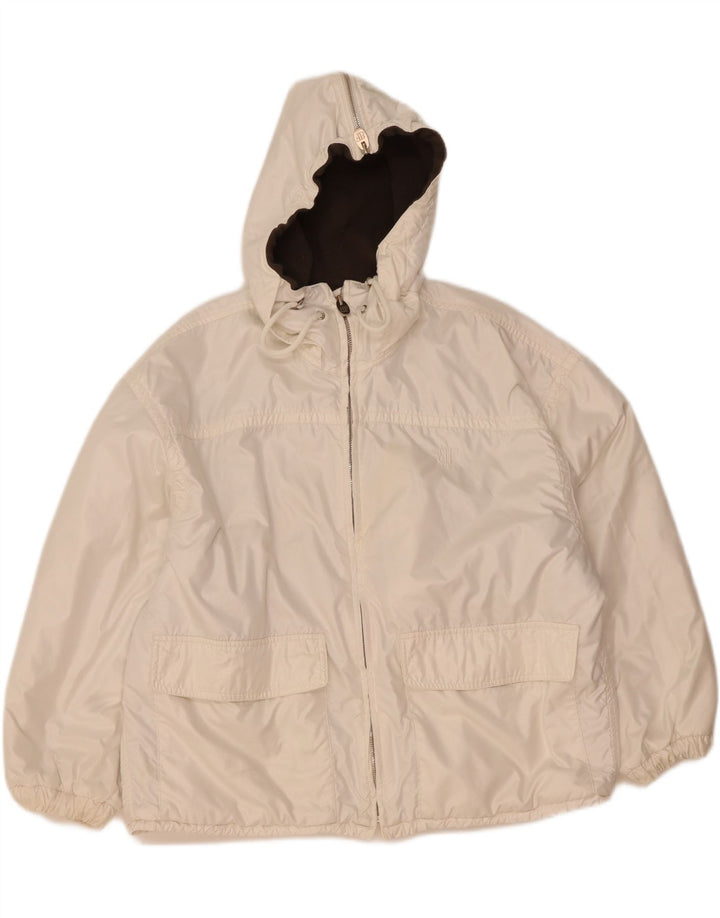 Belfe & Belfe Dame Hætte Oversized Windbreaker Jacket IT 44 Medium White