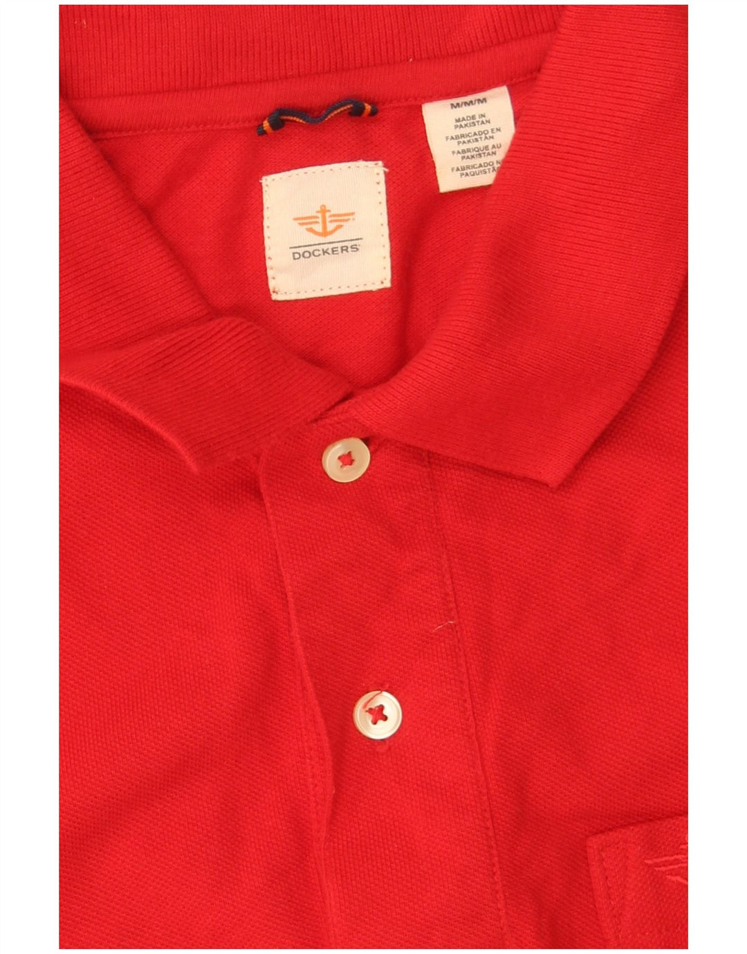 Dockers herre poloshirt Medium rød bomuld