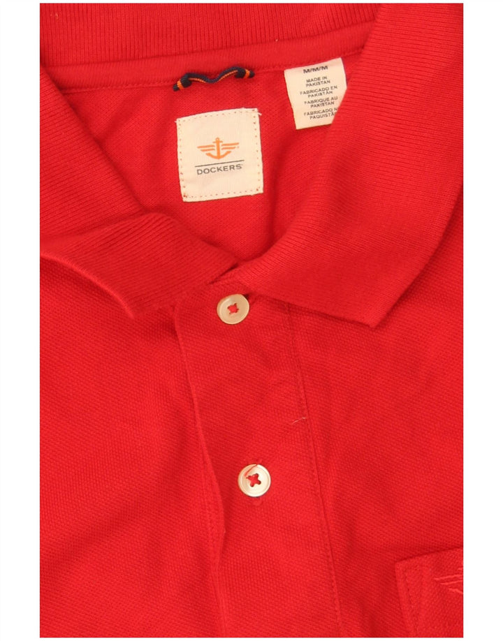 Dockers herre poloshirt Medium rød bomuld