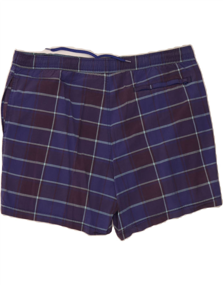 EDDIE BAUER Mens Swimming Shorts Large W40 Purple Plaid Vintage Eddie Bauer and Second-Hand Eddie Bauer from Messina Hembry 