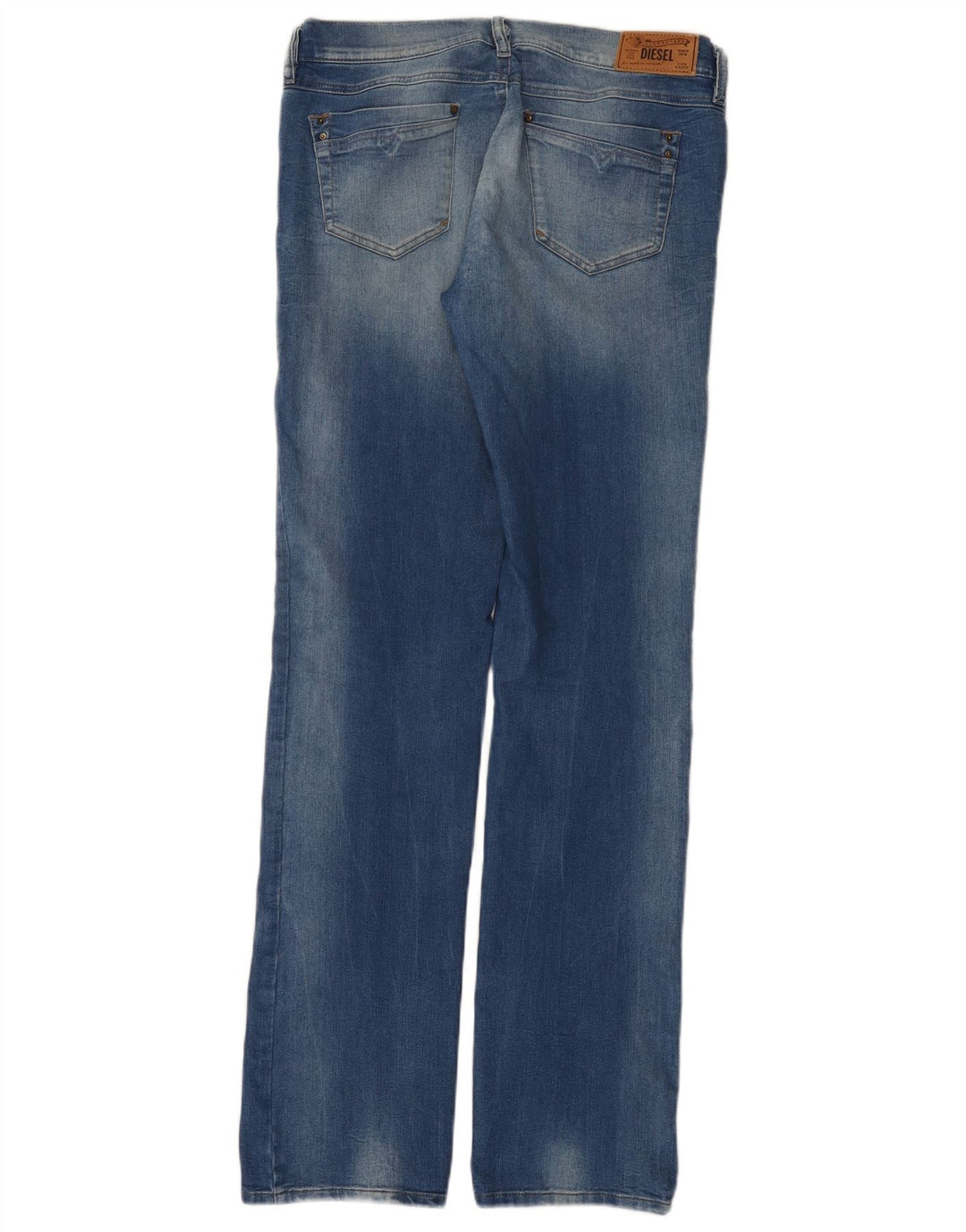 Diesel Dame Ronhoir Regular Bootcut Jeans W32 L34 Blå Bomuld