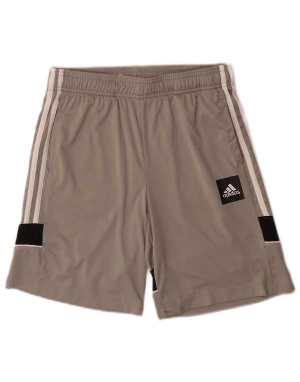 Adidas Boys Aeroready Sports Shorts 13-14 år Grå Colourblock Polyester