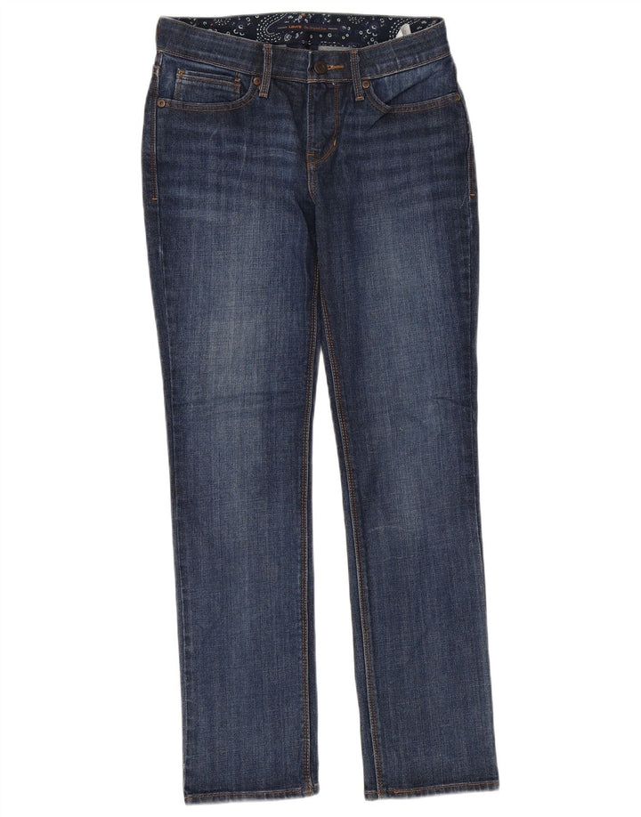 LEVI'S Dame 525 Straight Jeans US 4 Small W28 L28 Marineblå Bomuld