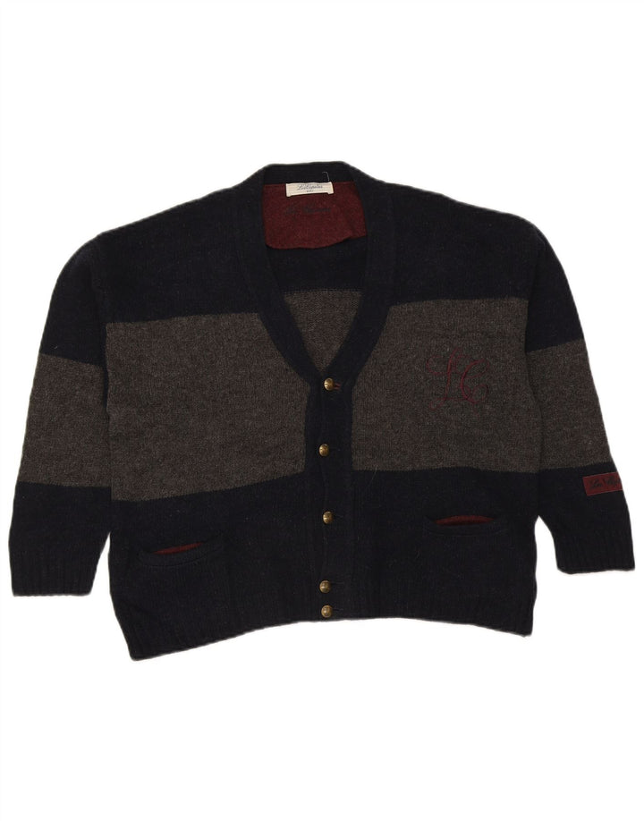 Les Copains drenge cardigan sweater 12-13 år marineblå stribet
