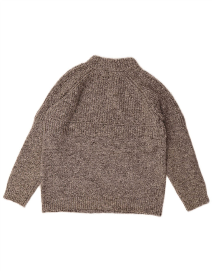 Zara Girls Turtle Neck Jumper Sweater 9-10 År Grå Polyester