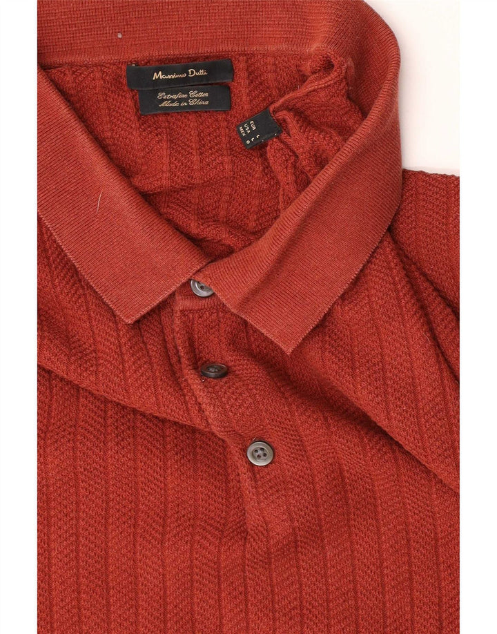 Massimo Dutti Herre Polo Shirt Stor Rød