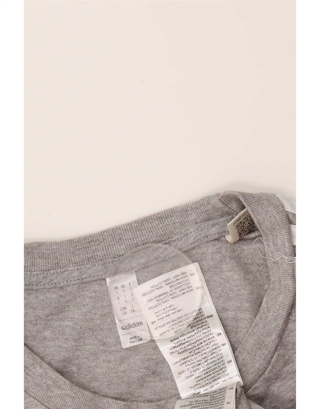 Adidas Herre T-Shirt Top Stor Grå Flecked Bomuld