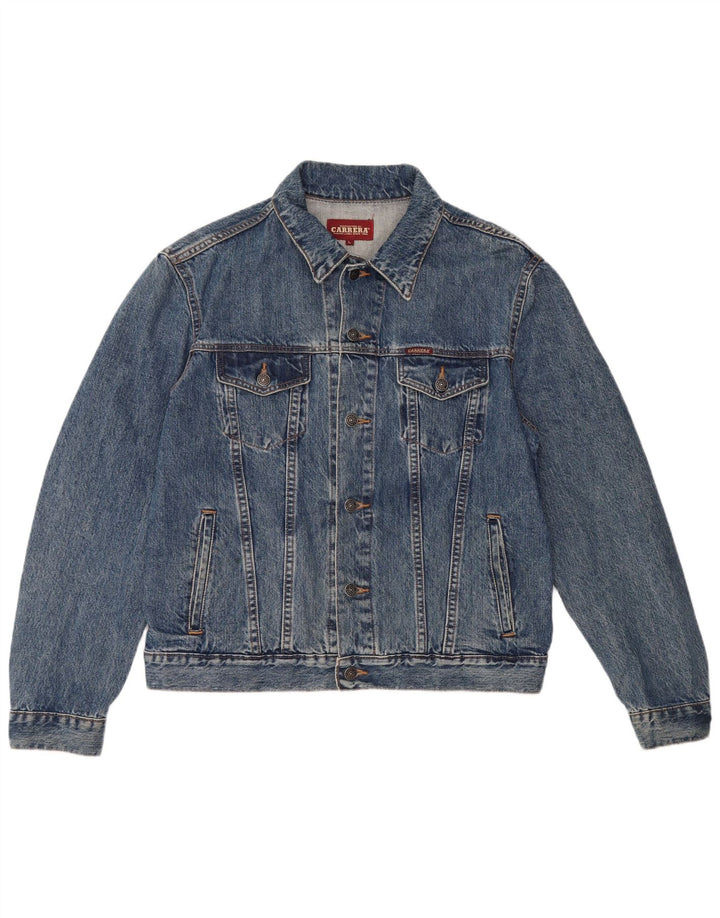 Carrera Herre denimjakke UK 40 Stor Blå Bomuld