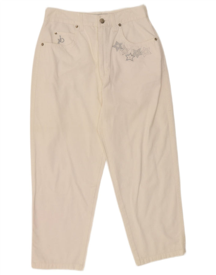 Roccobarocco Dame Højtalje Capri Bukser IT 44 Medium W26 L22 Hvid