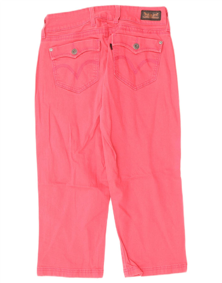 LEVI'S Dame Capri Jeans US 8 Medium W28 L19 Pink Bomuld