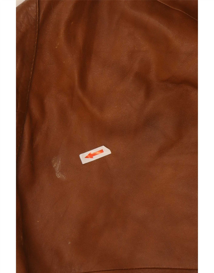 Vintage dame læderjakke UK 14 Medium Brown