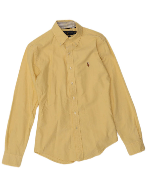 Ralph Lauren Herre Slim Fit skjorte XS Gul bomuld