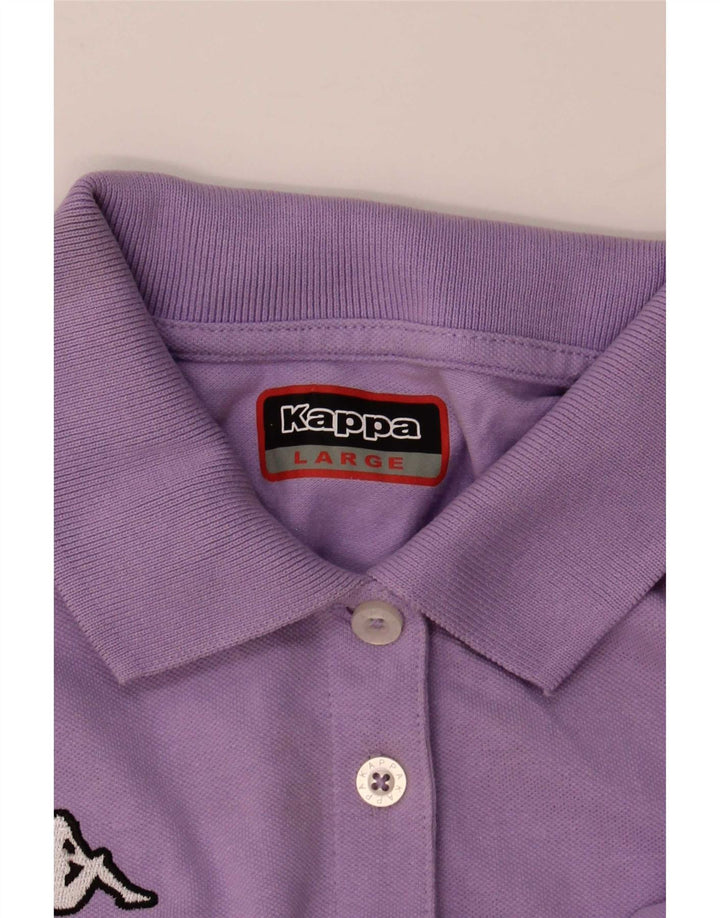 Kappa Dame Polo Shirt UK 16 Large Purple