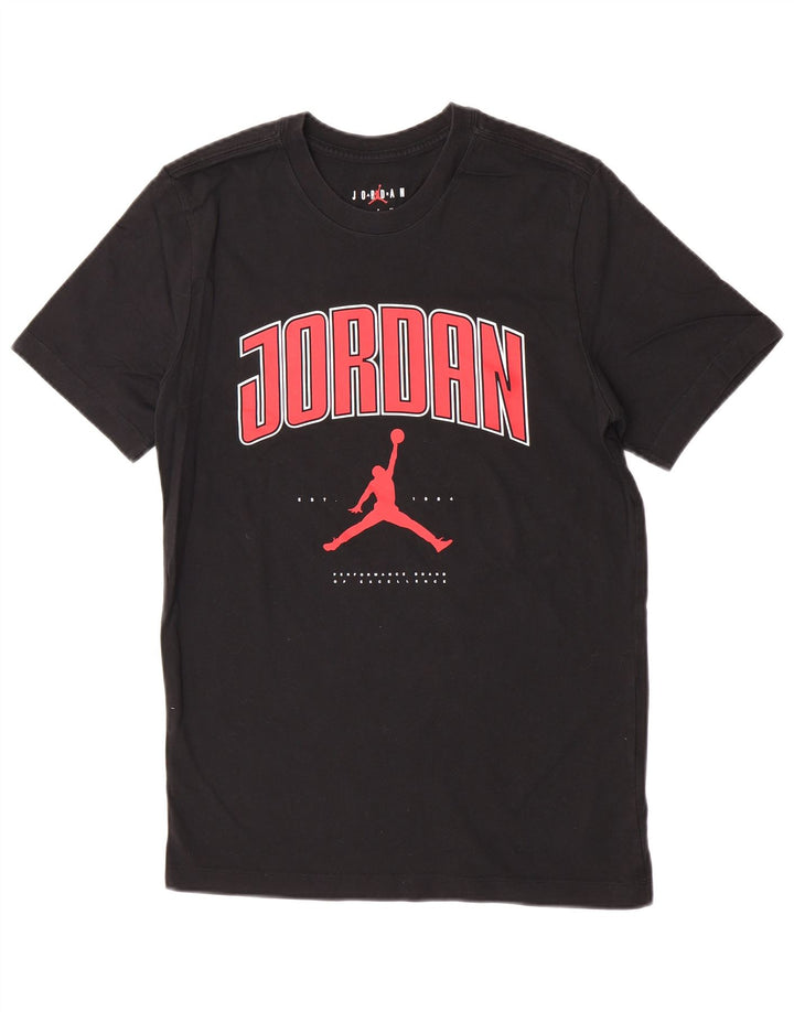 Jordan Herre grafisk T-shirt top lille sort bomuld