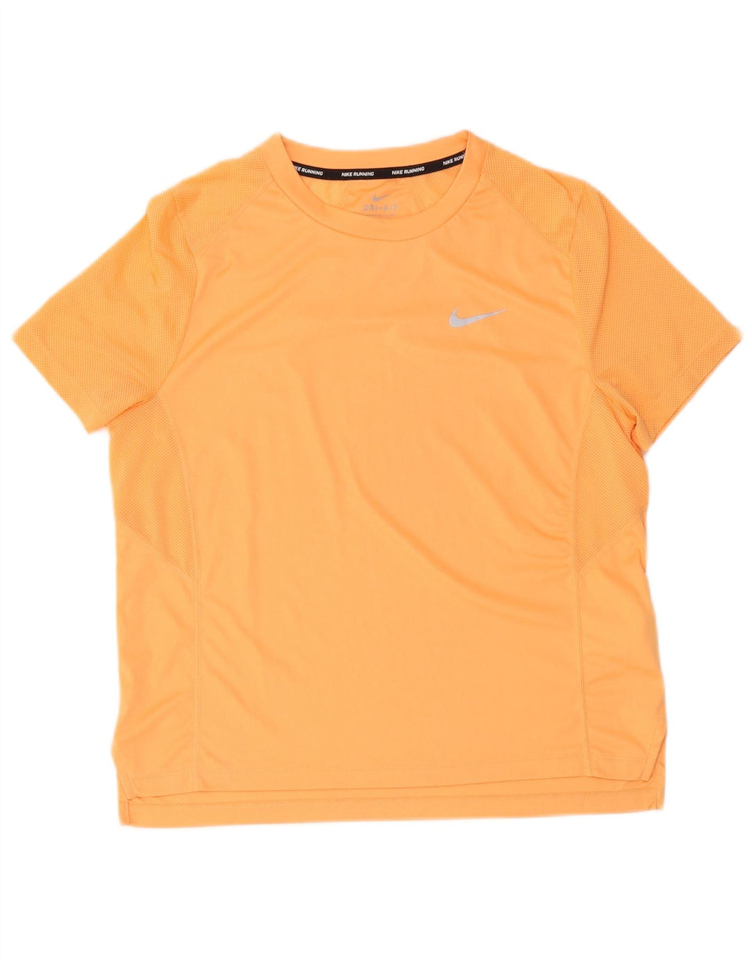 Nike Herre Dri Fit T-Shirt Top Stor Orange Polyester