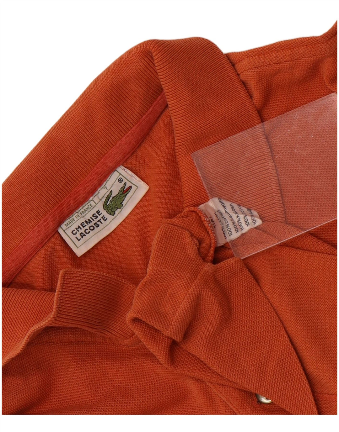 Lacoste Herre Polo Shirt Str. 7 2XL Orange Bomuld