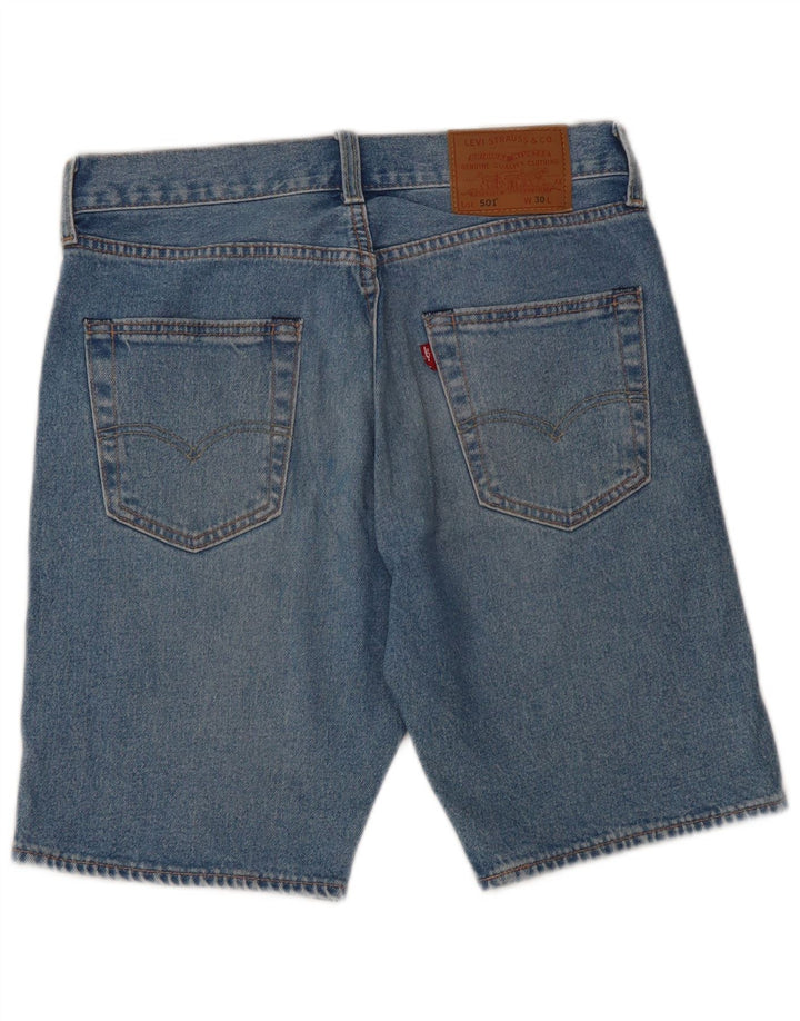 LEVI'S Herre 501 denimshorts W30 Medium Blue Bomuld