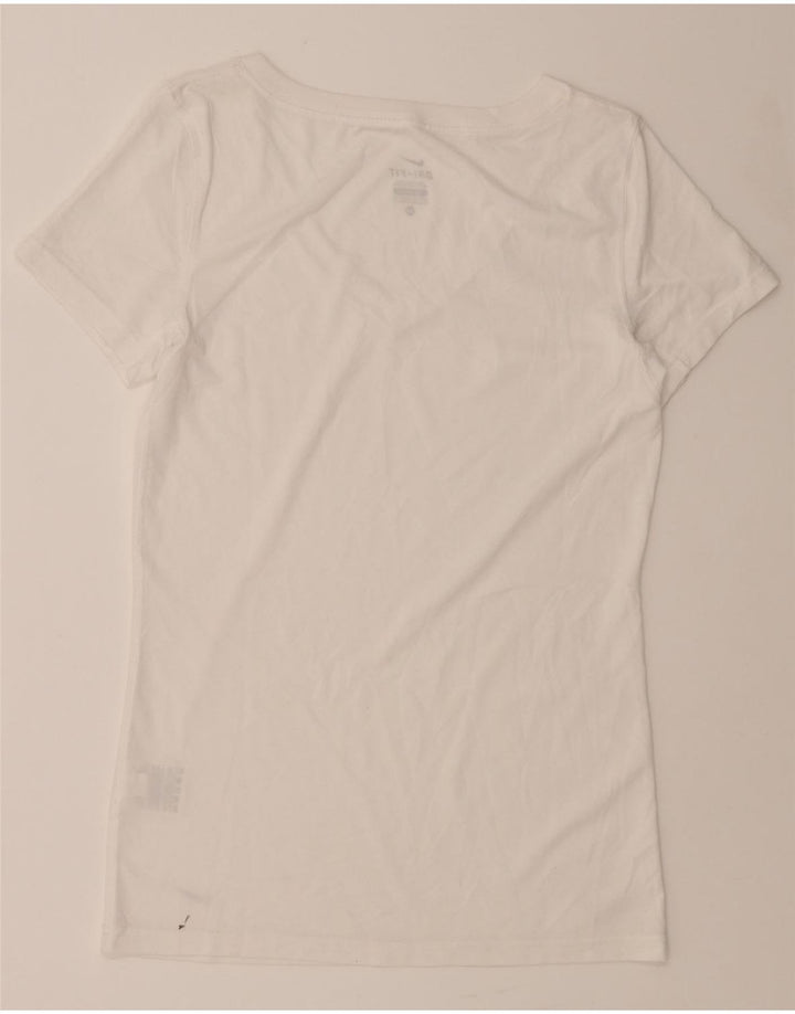 NIKE Mens Dri Fit T-Shirt Top XS White Polyester Vintage Nike and Second-Hand Nike from Messina Hembry 