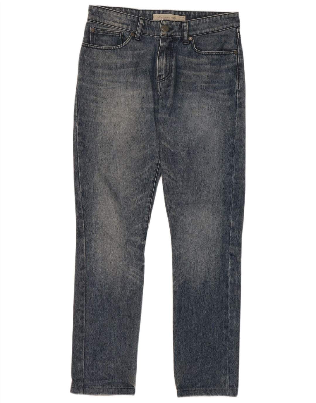 Calvin Klein Herre Slim Jeans W29 L29 Blå Bomuld