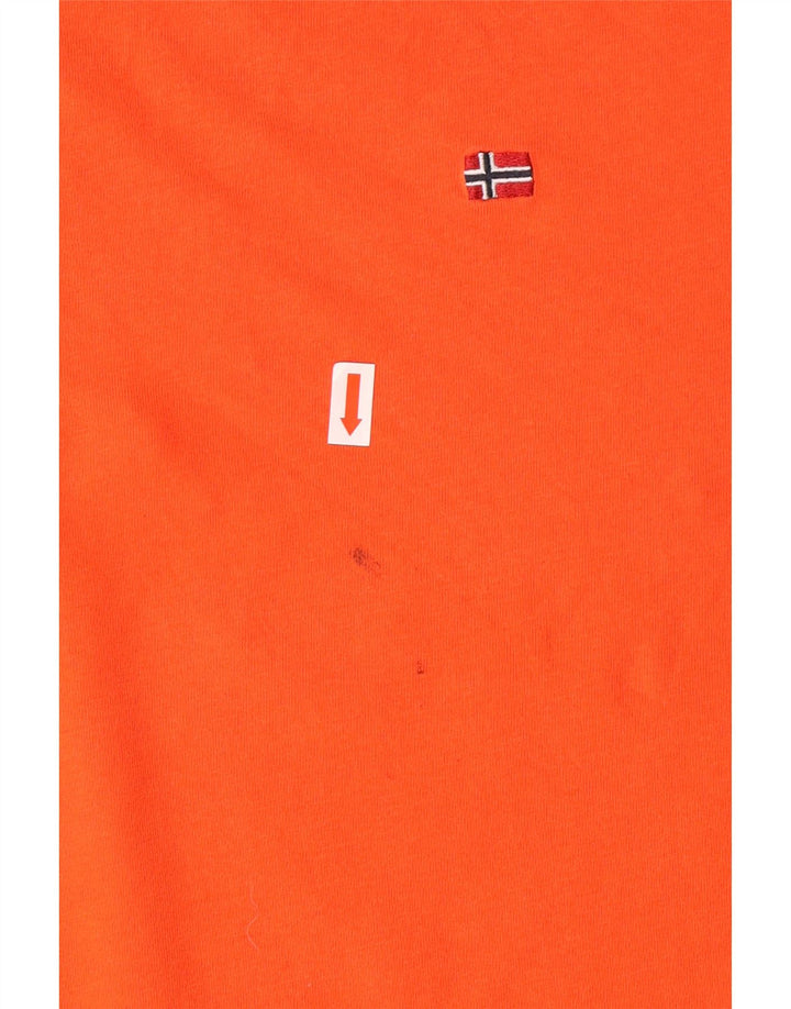 NAPAPIJRI Herre T-Shirt Top Stor Orange Bomuld
