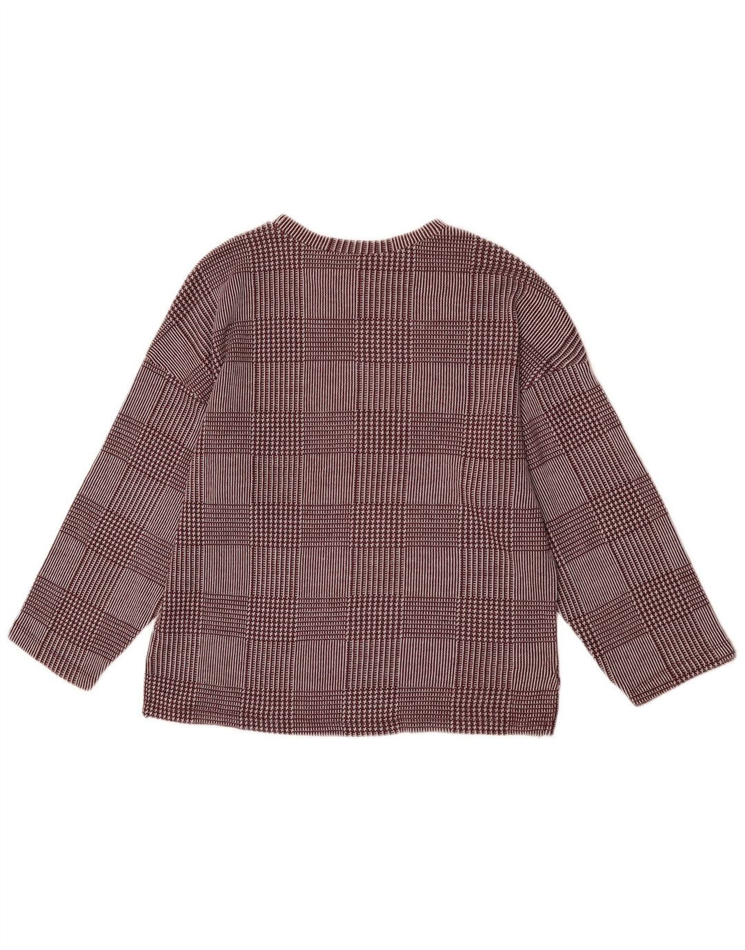 Zara Dame Top 3/4 ærme UK 14 Medium Bourgogne tern