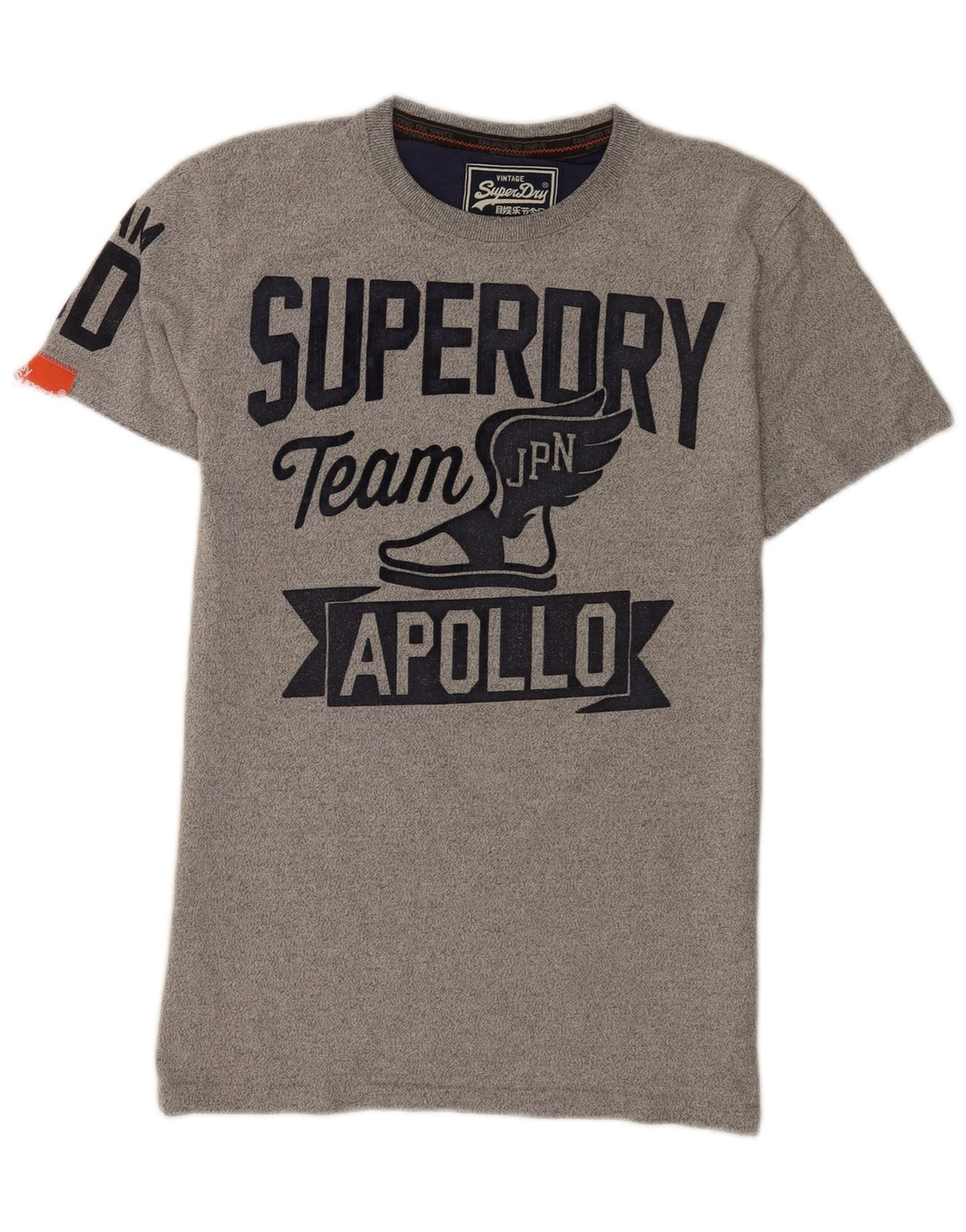Superdry Herre grafisk T-shirt Top mellemgrå bomuld