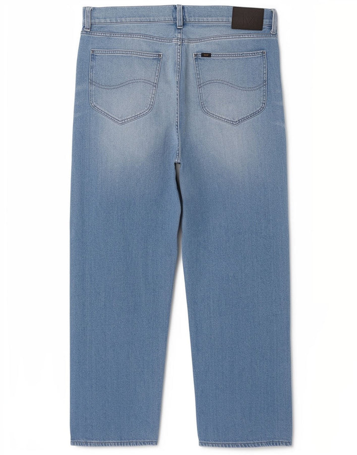 Lee Dame Straight Jeans W34 L29 Blå Bomuld