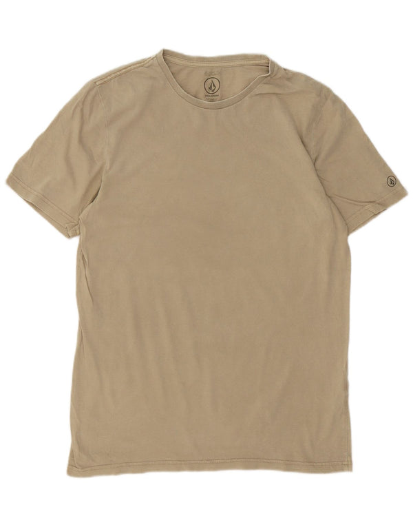 Volcom Herre Modern Fit T-Shirt Top Lille Beige Bomuld