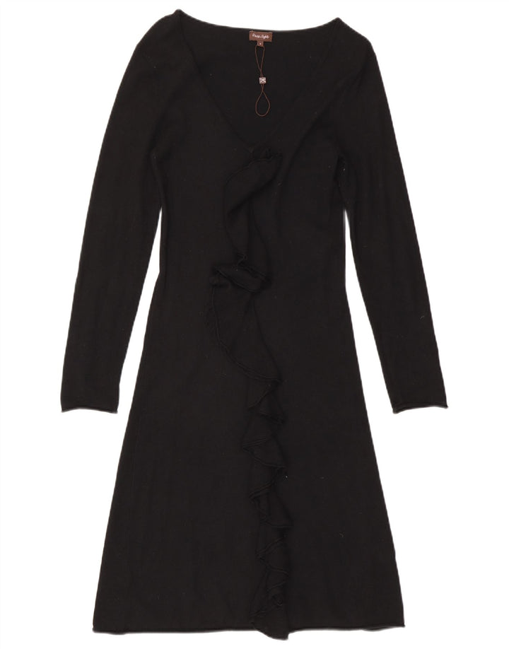 Phase Eight Womens Flæse Front Langærmet Jumper Dress UK 8 Small Black