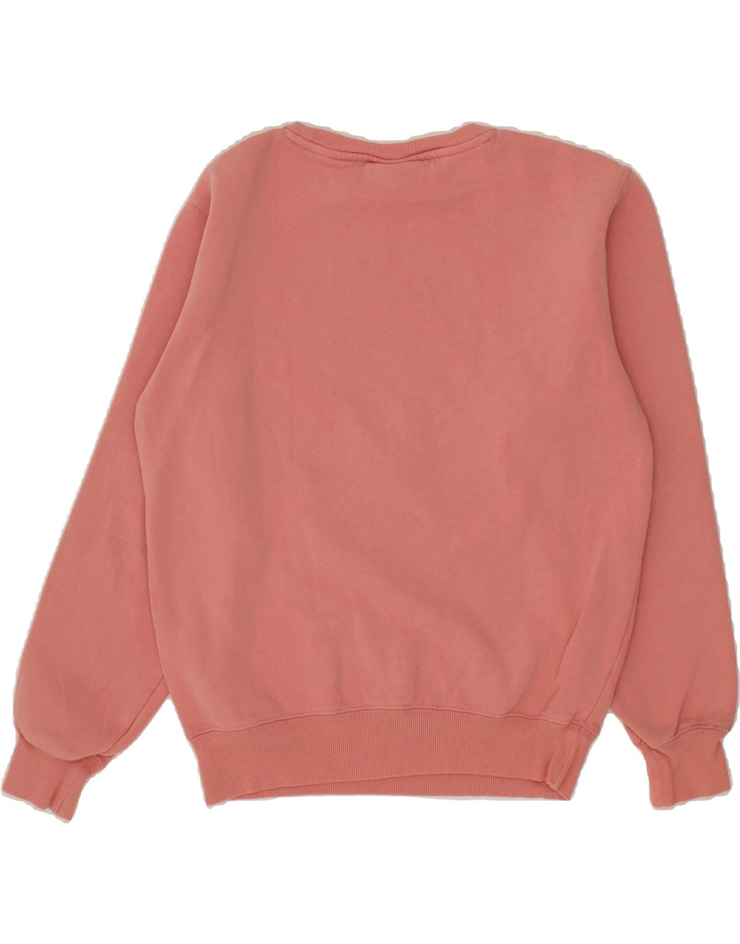 ELLESSE Womens Oversized Graphic Sweatshirt Jumper UK 10 Small Pink Cotton Vintage Ellesse and Second-Hand Ellesse from Messina Hembry 