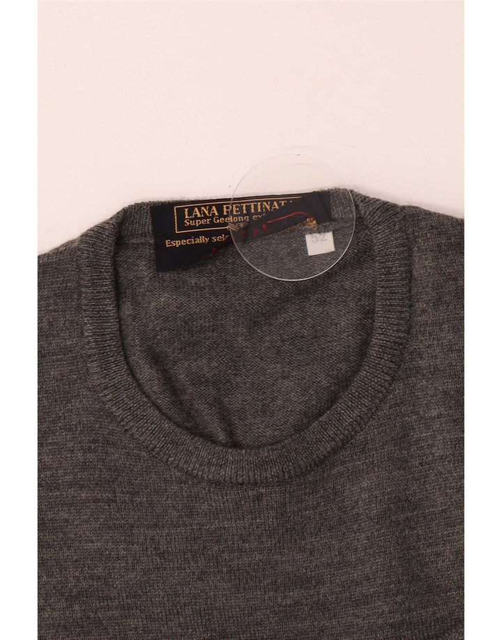 Rodrigo Herre Crew Neck Jumper Sweater IT 52 Large Grey Virgin Wool