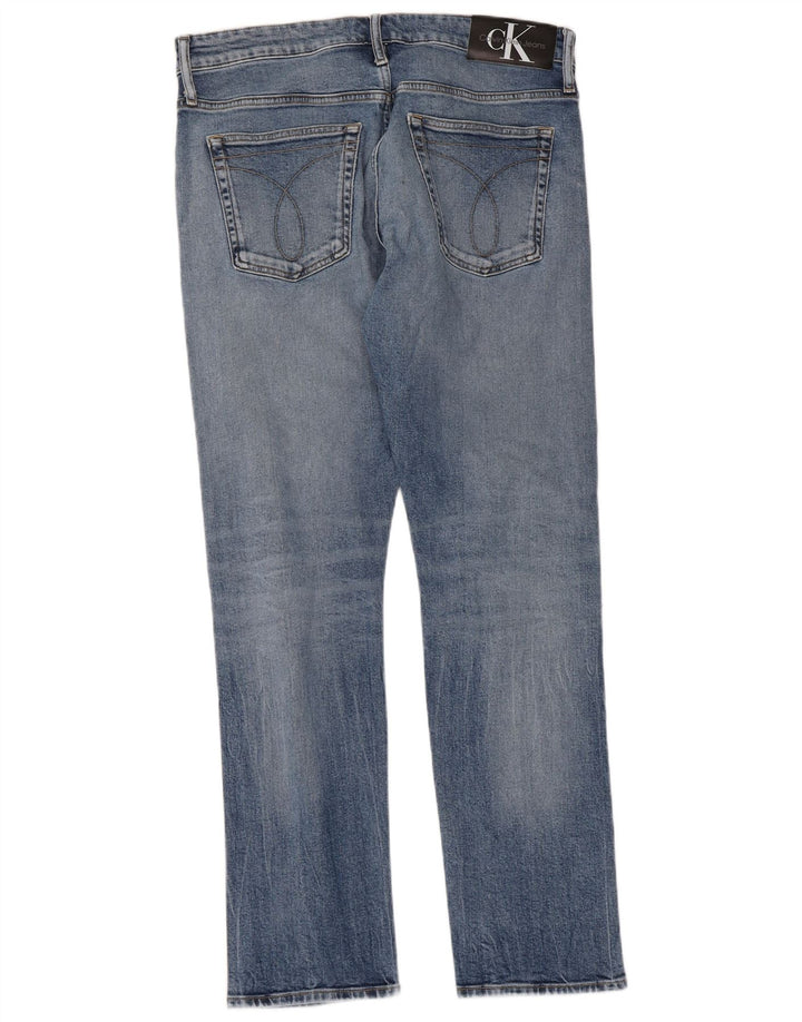 Calvin Klein Herre Slim Jeans W34 L32 Blå
