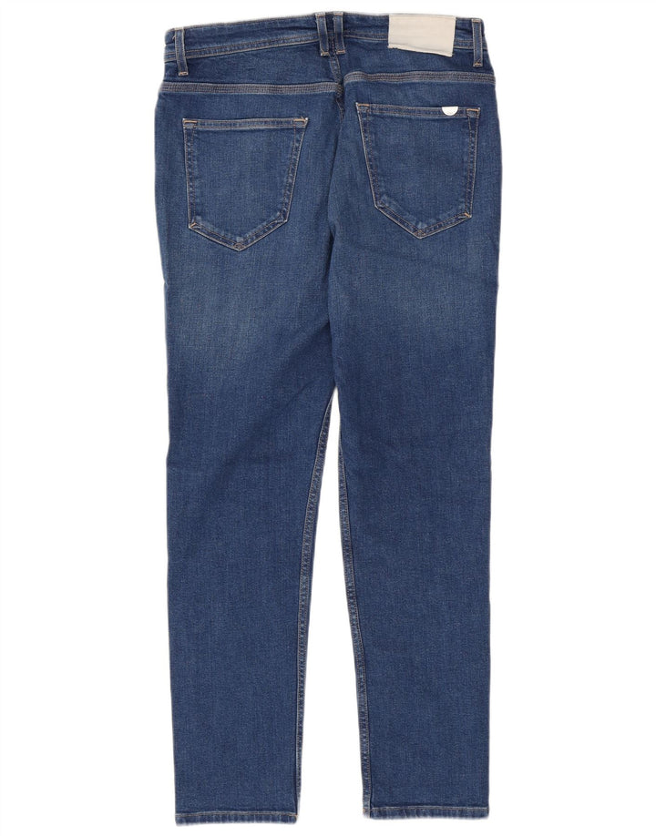 Zara Herre Slim Jeans EU 42 Large W32 L29 Blå Bomuld