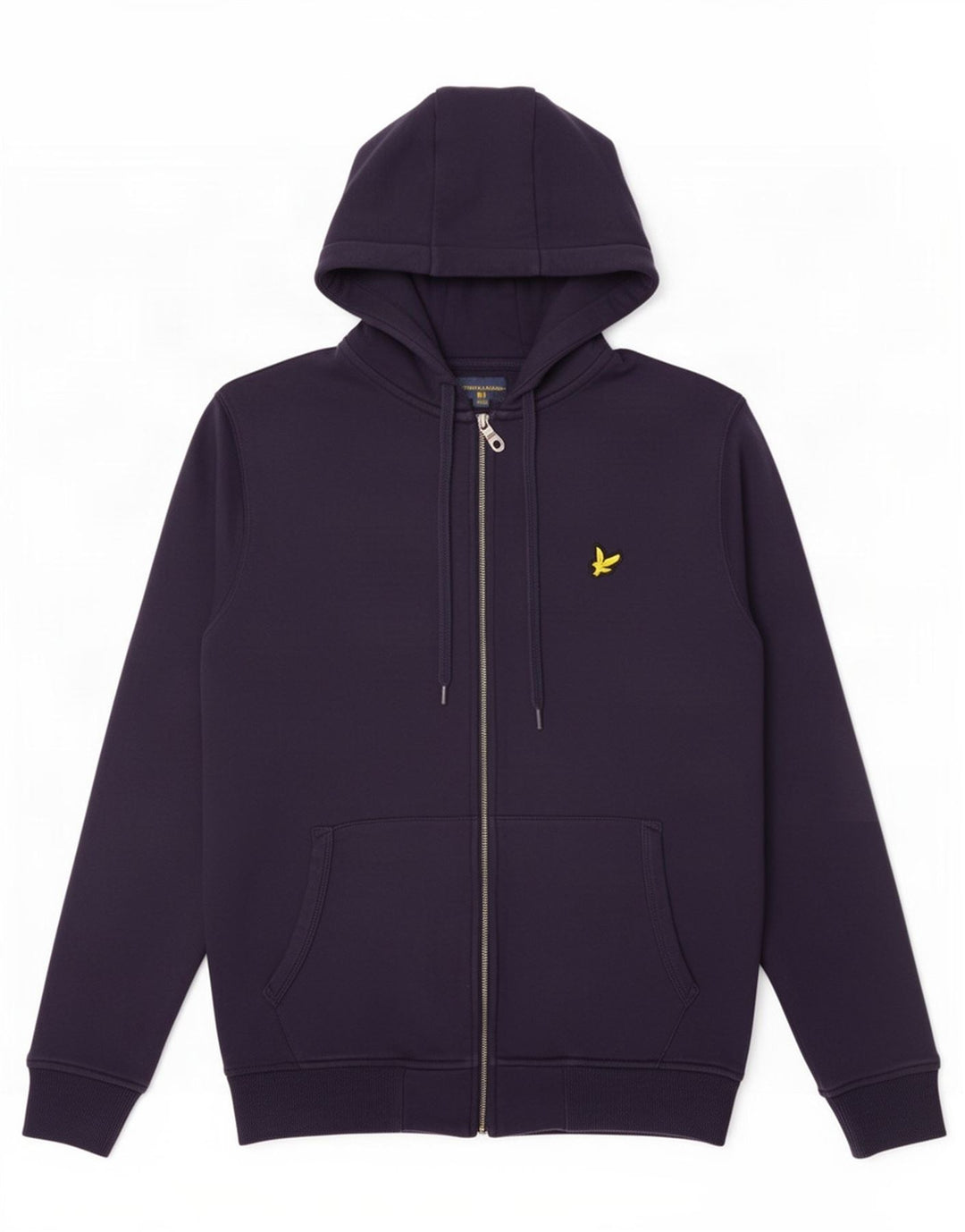 Lyle & Scott Herre hættetrøje med lynlås, lille marineblå bomuld