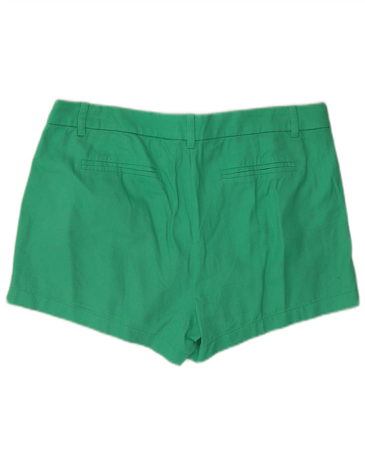 J. CREW Chino Shorts til kvinder US 14 XL W36 Grøn bomuld