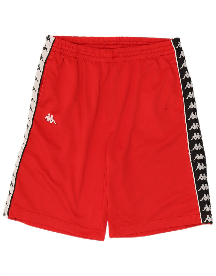 KAPPA Herre grafiske sportsshorts XL Rød Colourblock