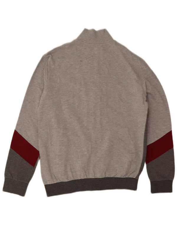 Lotto Womens Graphic Tracksuit Top Jacket UK 14 Medium Grey Colourblock