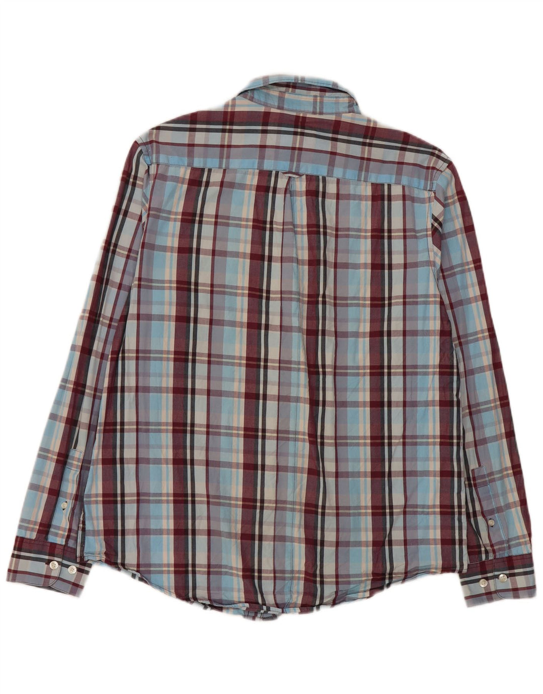 Penguin Heritage Slim Fit Skjorte Stor blå ternet bomuld
