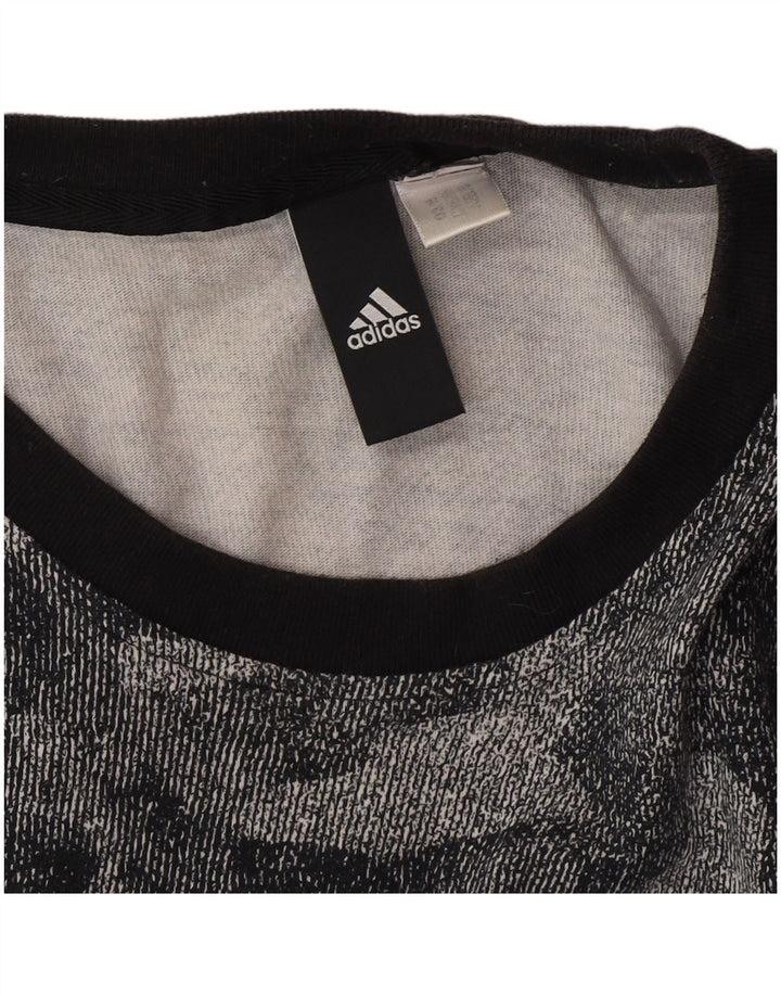 Adidas Herre grafisk T-shirt Top Medium Grey Camouflage
