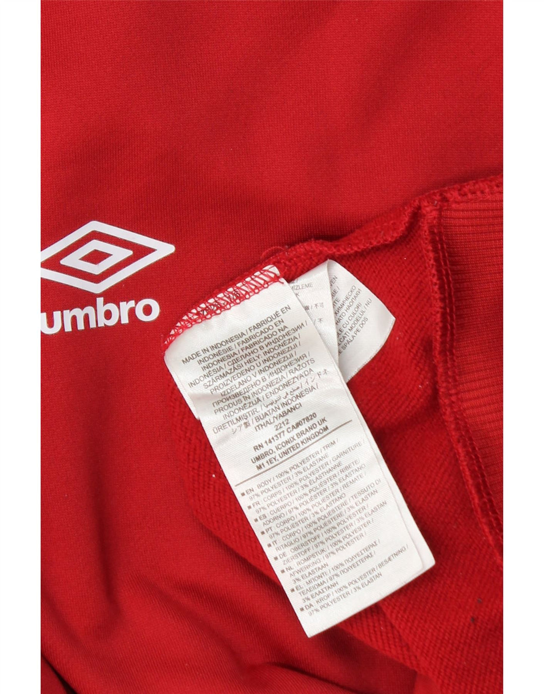 Umbro Boys Graphic Sweatshirt Jumper 13-14 År Rød Polyester