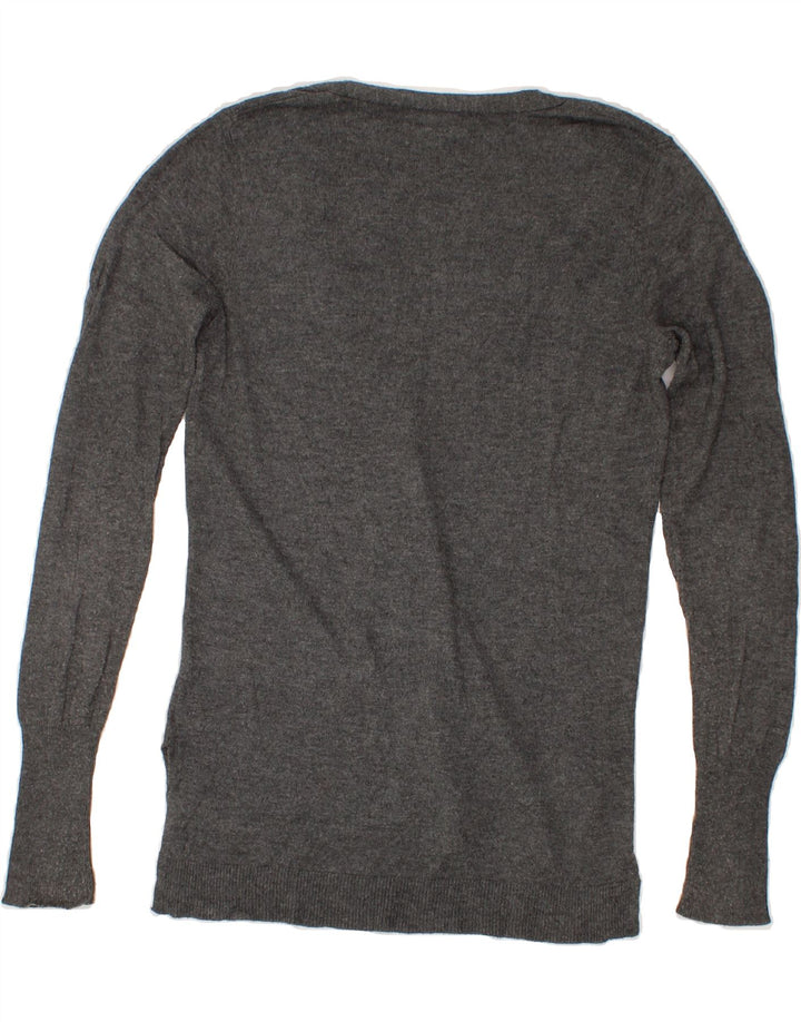 MOSSIMO Womens Cardigan Sweater UK 6 XS Grey Nylon Vintage Mossimo and Second-Hand Mossimo from Messina Hembry 