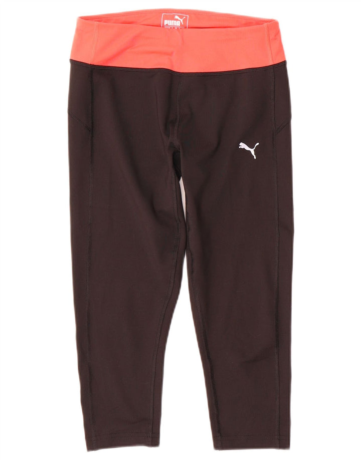 Puma Capri Leggings til kvinder UK 8 Small Black Colourblock Polyester