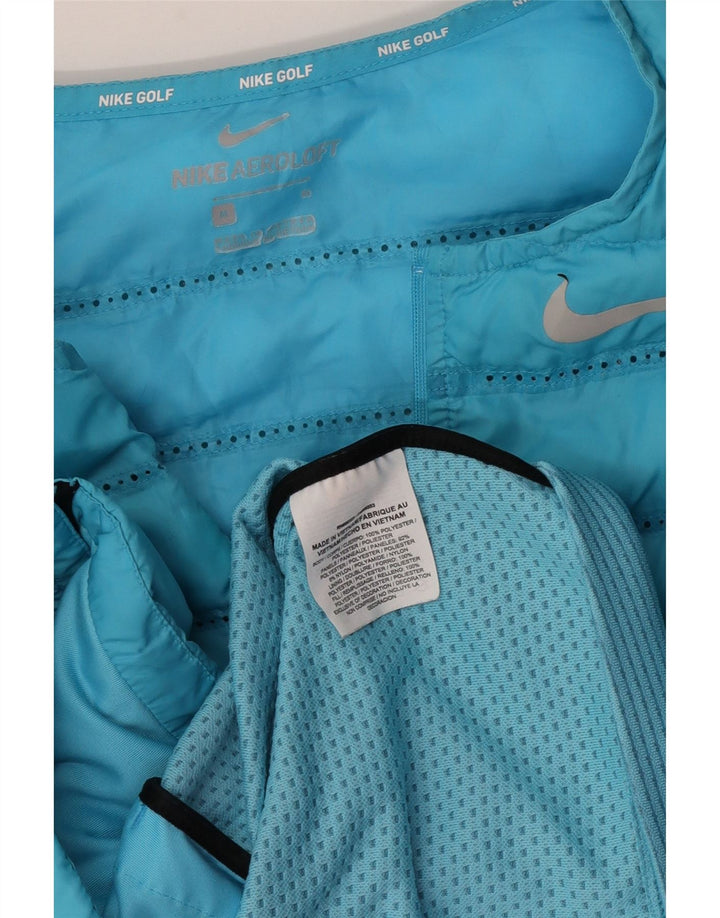 Nike Herre Golf Polstret Gilet UK 38 Medium Blue Polyester